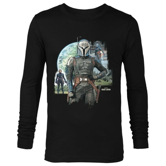Star Wars The Mandalorian Season 3 Bo-Katan Kryze Plazir-15 - Long Sleeve T-Shirt for Men - Customized-Black