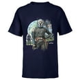 thumbnail image 1 of Star Wars The Mandalorian Season 3 Bo-Katan Kryze Plazir-15 - Short Sleeve T-Shirt for Kids - Customized-Navy, 1 of 5