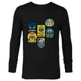 thumbnail image 1 of Star Wars The Mandalorian Season 3 Character Stickers Grogu - Long Sleeve T-Shirt for Men - Customized-Black, 1 of 5