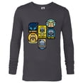 thumbnail image 1 of Star Wars The Mandalorian Season 3 Character Stickers Grogu - Long Sleeve T-Shirt for Men - Customized-Charcoal Heather, 1 of 5
