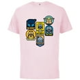 thumbnail image 1 of Star Wars The Mandalorian Season 3 Character Stickers Grogu - Short Sleeve Cotton T-Shirt for Adults - Customized-Soft Pink, 1 of 5