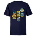 thumbnail image 1 of Star Wars The Mandalorian Season 3 Character Stickers Grogu - Short Sleeve T-Shirt for Kids - Customized-Navy, 1 of 5