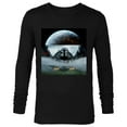 thumbnail image 1 of Star Wars The Mandalorian Season 3 Coruscant & Starfighters - Long Sleeve T-Shirt for Men - Customized-Black, 1 of 5