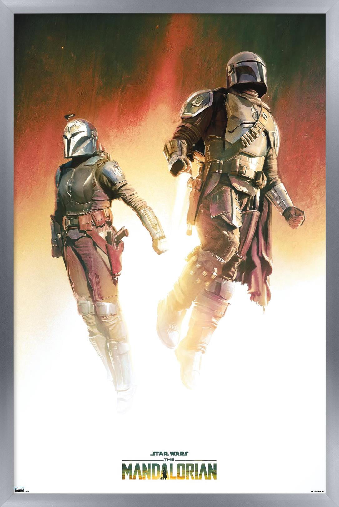 Star Wars: The Mandalorian Season 3 - Duo Wall Poster, 14.725" x 22.375" Framed
