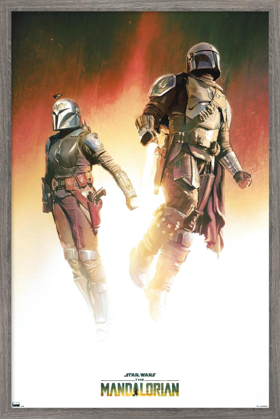 Star Wars: The Mandalorian Season 3 - Duo Wall Poster, 22.375" x 34" Framed