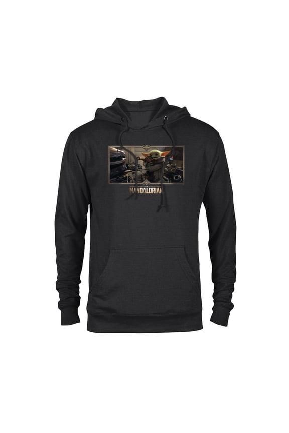 The Mandalorian Season 3 Grogu Big Hug Concept Art - Pullover Hoodie for Adults - Customized-Black