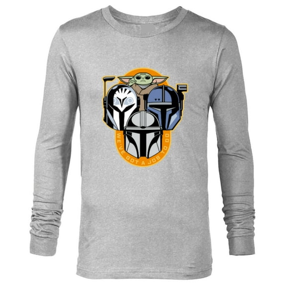 Star Wars The Mandalorian Season 3 Grogu Bo-Katan Job to Do - Long Sleeve T-Shirt for Men - Customized-Athletic Heather