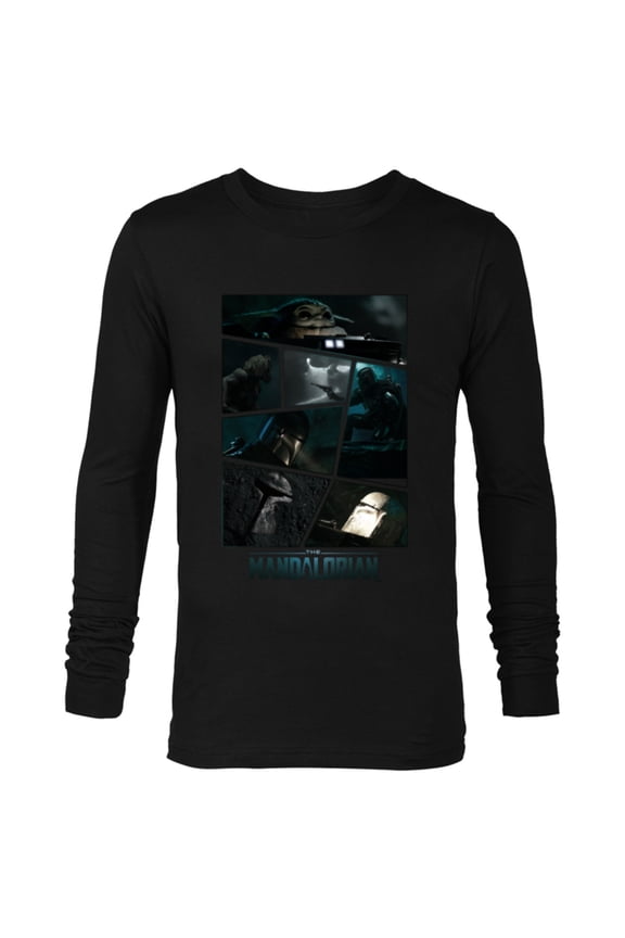 The Mandalorian Season 3 Grogu Bo-Katan Peli Motto - Long Sleeve T-Shirt for Men - Customized-Black