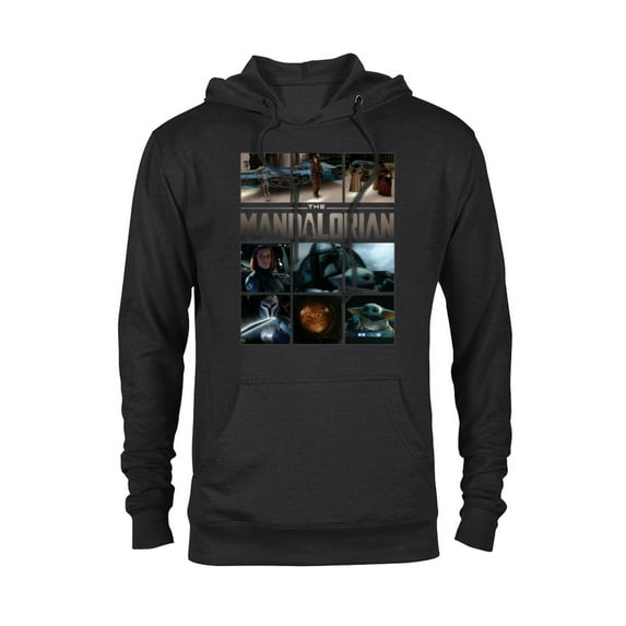 Star Wars The Mandalorian Season 3 Grogu Caves of Mandalore - Pullover Hoodie for Adults - Customized-Black