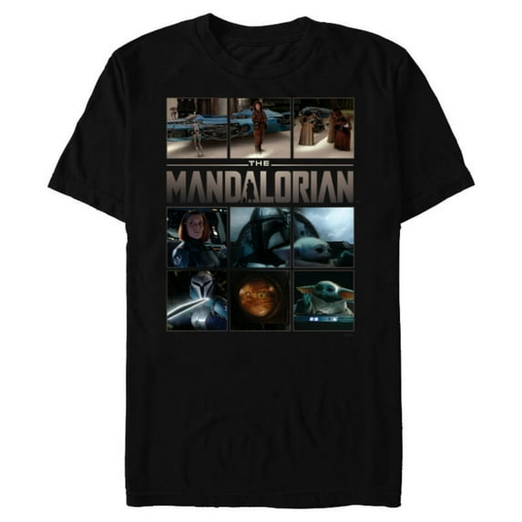 Star Wars The Mandalorian Season 3 Grogu Caves of Mandalore - Short Sleeve Blended T-Shirt for Adults - Customized-Black
