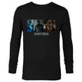 thumbnail image 1 of Star Wars The Mandalorian Season 3 Grogu Galactic Faces - Long Sleeve T-Shirt for Men - Customized-Black, 1 of 5