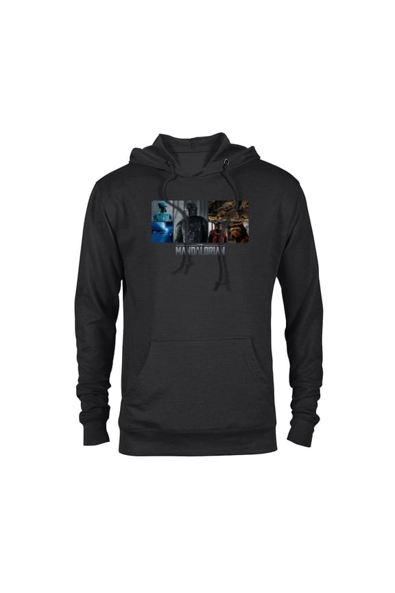 The Mandalorian Season 3 Grogu Galactic Faces - Pullover Hoodie for Adults - Customized-Black