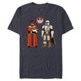 thumbnail image 1 of Star Wars The Mandalorian Season 3 Grogu Greef Karga Symbol - Short Sleeve Blended T-Shirt for Adults - Customized-Navy Heather, 1 of 5