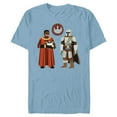 thumbnail image 1 of Star Wars The Mandalorian Season 3 Grogu Greef Karga Symbol - Short Sleeve Blended T-Shirt for Adults - Customized-Ocean Blue, 1 of 5