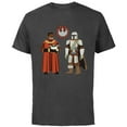 thumbnail image 1 of Star Wars The Mandalorian Season 3 Grogu Greef Karga Symbol - Short Sleeve Cotton T-Shirt for Adults - Customized-Charcoal, 1 of 5