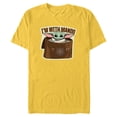 thumbnail image 1 of Star Wars The Mandalorian Season 3 Grogu I’m With Mando - Short Sleeve Blended T-Shirt for Adults - Customized-Yellow, 1 of 5