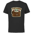 thumbnail image 1 of Star Wars The Mandalorian Season 3 Grogu I’m With Mando - Short Sleeve Cotton T-Shirt for Adults - Customized-Black, 1 of 5