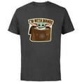 thumbnail image 1 of Star Wars The Mandalorian Season 3 Grogu I’m With Mando - Short Sleeve Cotton T-Shirt for Adults - Customized-Charcoal, 1 of 5