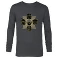 thumbnail image 1 of Star Wars The Mandalorian Season 3 Grogu Mandalore Warriors - Long Sleeve T-Shirt for Men - Customized-Charcoal Heather, 1 of 5