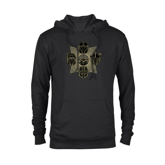 Star Wars The Mandalorian Season 3 Grogu Mandalore Warriors - Pullover Hoodie for Adults - Customized-Black