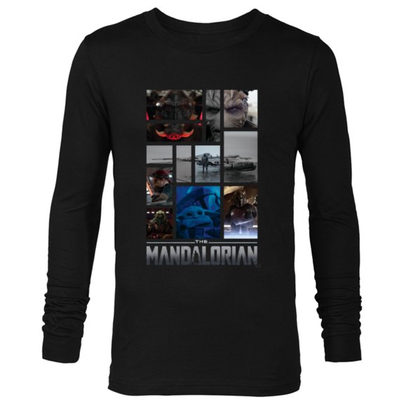 Star Wars The Mandalorian Season 3 Grogu Shard’s Pirates - Long Sleeve T-Shirt for Men - Customized-Black