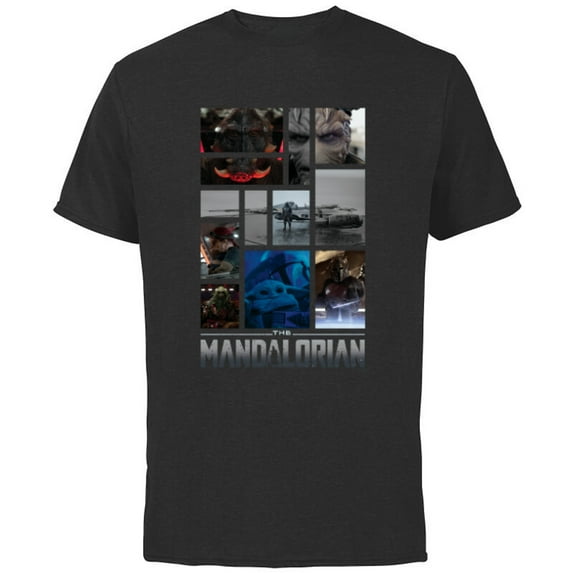 Star Wars The Mandalorian Season 3 Grogu Shard’s Pirates - Short Sleeve Cotton T-Shirt for Adults - Customized-Black