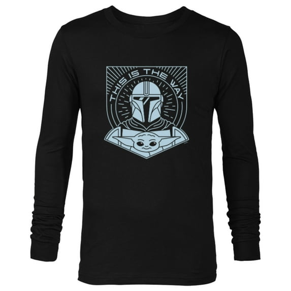 Star Wars The Mandalorian Season 3 Grogu The Way Hyperspace - Long Sleeve T-Shirt for Men - Customized-Black