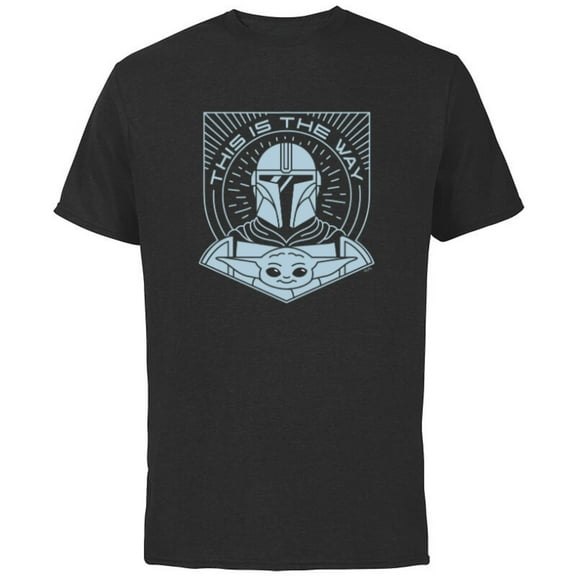 Star Wars The Mandalorian Season 3 Grogu The Way Hyperspace - Short Sleeve Cotton T-Shirt for Adults - Customized-Black