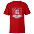 thumbnail image 1 of Star Wars The Mandalorian Season 3 Grogu The Way Hyperspace - Short Sleeve T-Shirt for Kids - Customized-Red, 1 of 5