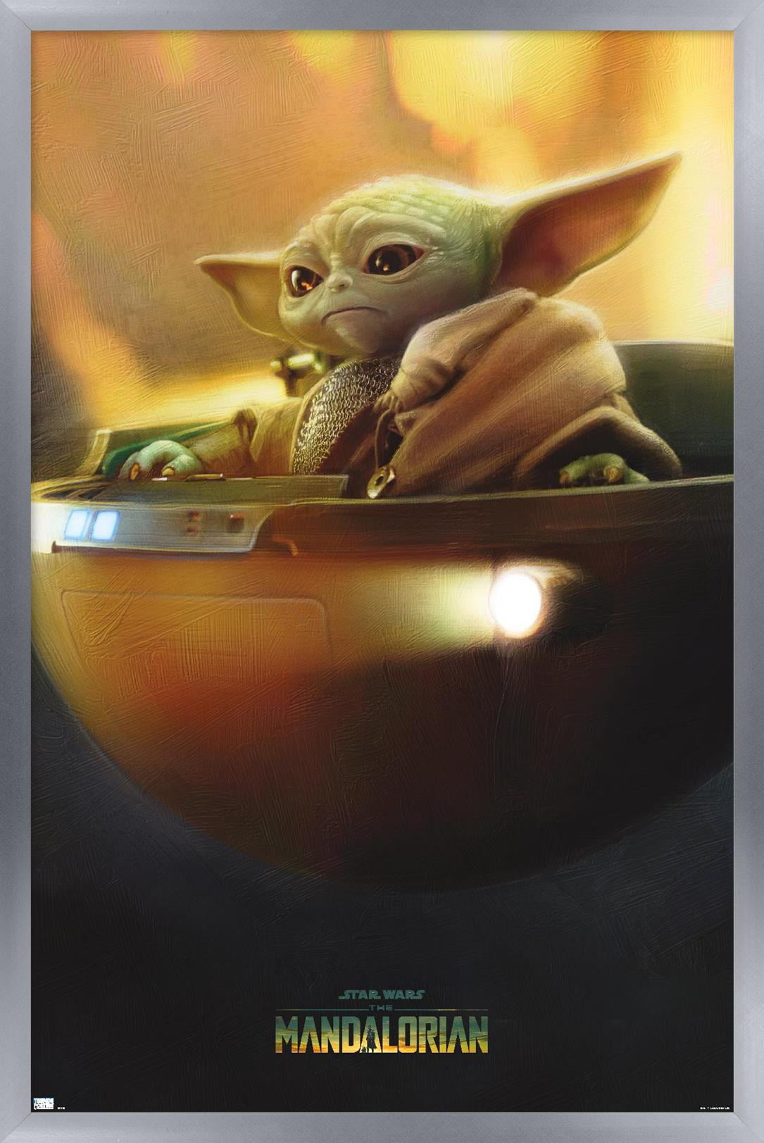 Star Wars: The Mandalorian Season 3 - Grogu in Pod Wall Poster, 22.375" x 34" Framed