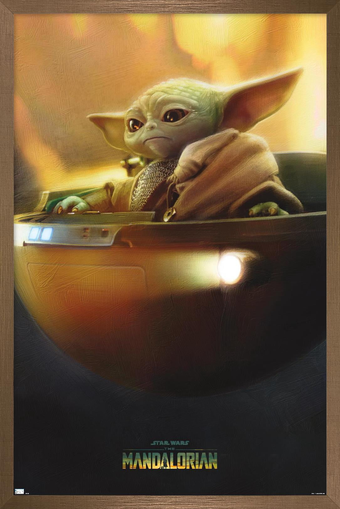 Star Wars: The Mandalorian Season 3 - Grogu in Pod Wall Poster, 22.375" x 34" Framed