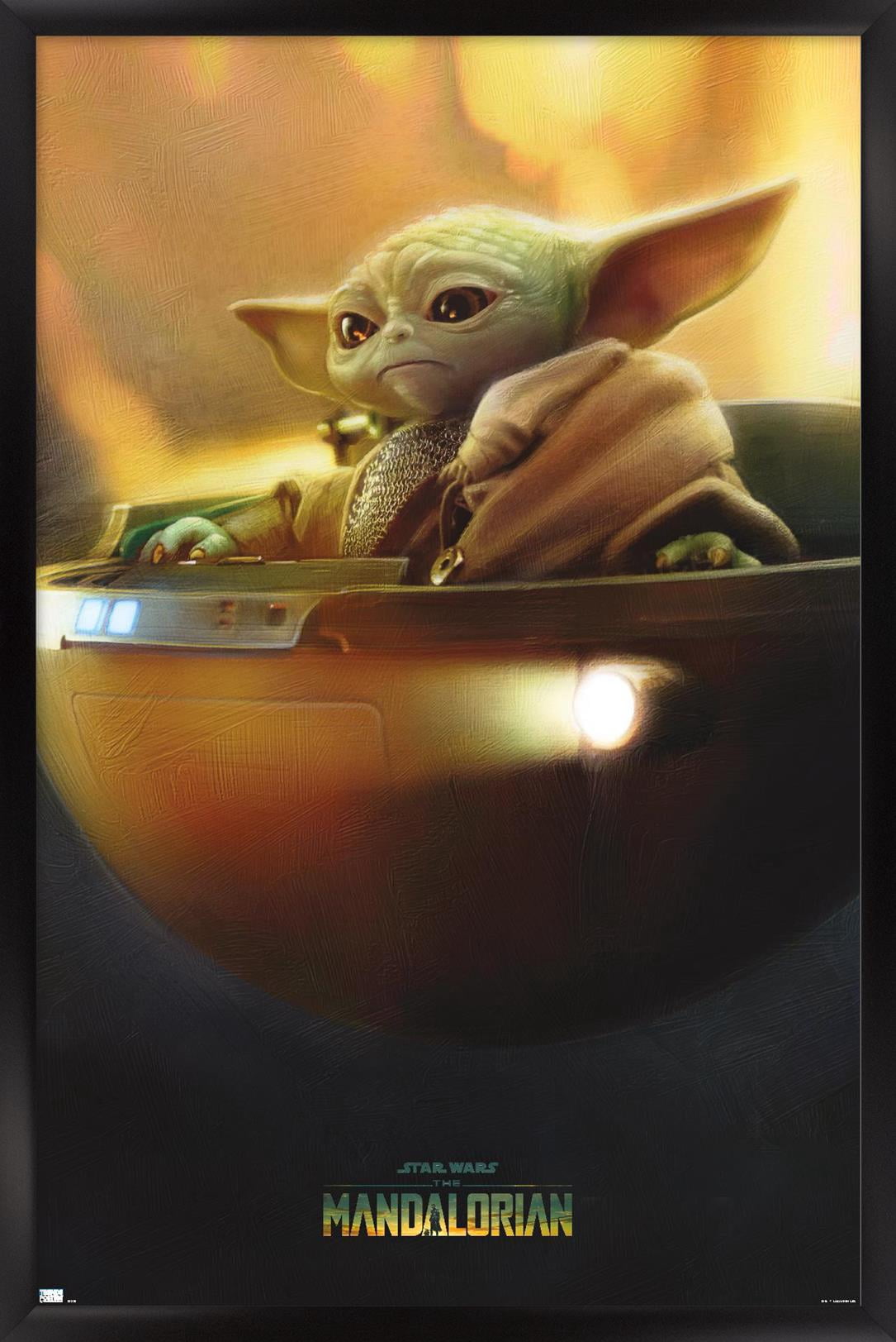 Star Wars: The Mandalorian Season 3 - Grogu in Pod Wall Poster, 22.375" x 34" Framed
