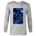 thumbnail image 1 of Star Wars The Mandalorian Season 3 Hyperspace Mission - Long Sleeve T-Shirt for Men - Customized-Athletic Heather, 1 of 5