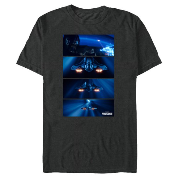 Star Wars The Mandalorian Season 3 Hyperspace Mission - Short Sleeve Blended T-Shirt for Adults - Customized-Dark Heather