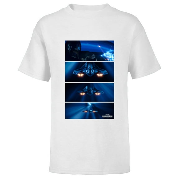 Star Wars The Mandalorian Season 3 Hyperspace Mission - Short Sleeve T-Shirt for Kids - Customized-White