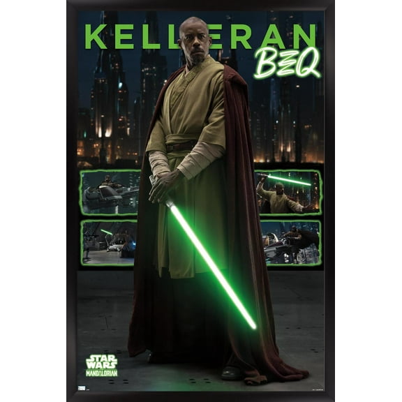 Star Wars: The Mandalorian Season 3 - Kelleran Beq Wall Poster, 14.725" x 22.375" Framed
