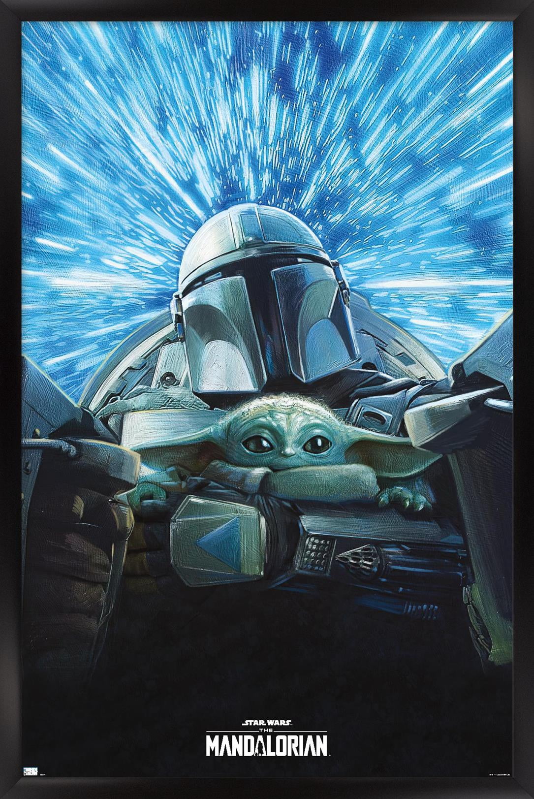 Star Wars: The Mandalorian Season 3 - Lightspeed Wall Poster, 14.725" x 22.375" Framed