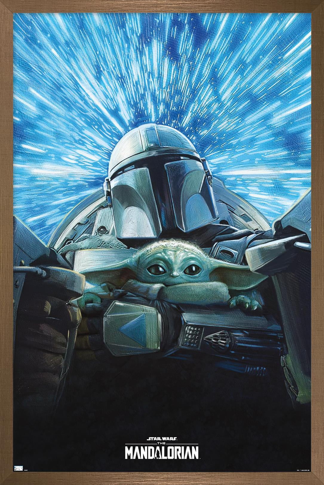 Star Wars: The Mandalorian Season 3 - Lightspeed Wall Poster, 22.375" x 34" Framed