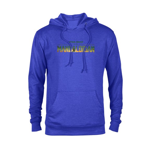 Star Wars The Mandalorian Season 3 Logo Grogu Disney+ - Pullover Hoodie for Adults - Customized-Royal