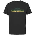thumbnail image 1 of Star Wars The Mandalorian Season 3 Logo Grogu Disney+ - Short Sleeve Cotton T-Shirt for Adults - Customized-Black, 1 of 5