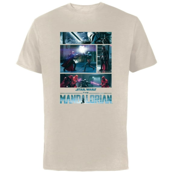 Star Wars The Mandalorian Season 3 Moff Gideon’s Return - Short Sleeve Cotton T-Shirt for Adults - Customized-Natural