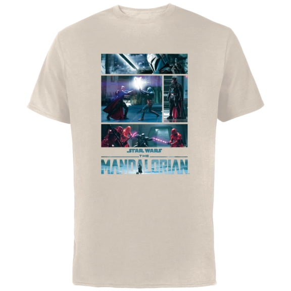 Star Wars The Mandalorian Season 3 Moff Gideon’s Return - Short Sleeve Cotton T-Shirt for Adults - Customized-Natural