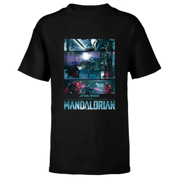 Star Wars The Mandalorian Season 3 Moff Gideon’s Return - Short Sleeve T-Shirt for Kids - Customized-Black