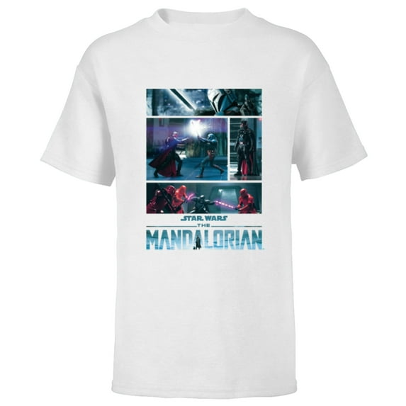 Star Wars The Mandalorian Season 3 Moff Gideon’s Return - Short Sleeve T-Shirt for Kids - Customized-White
