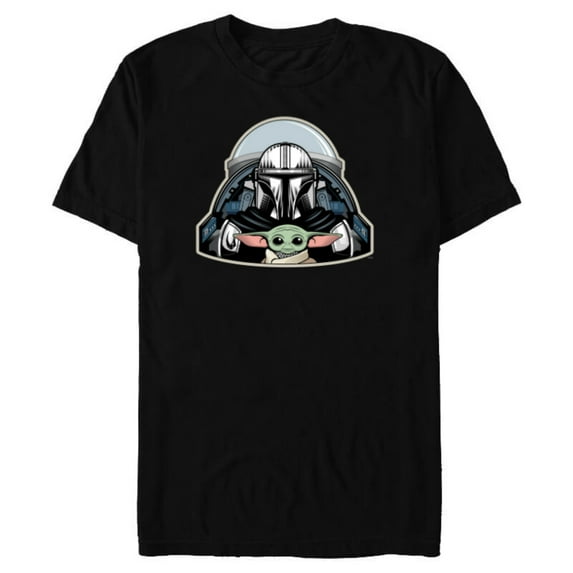 Star Wars The Mandalorian Season 3 N-1 Starfighter Grogu - Short Sleeve Blended T-Shirt for Adults - Customized-Black