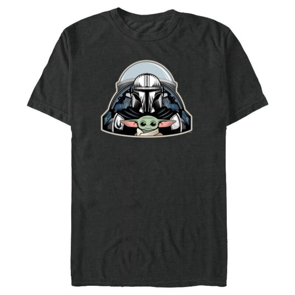 Star Wars The Mandalorian Season 3 N-1 Starfighter Grogu - Short Sleeve Blended T-Shirt for Adults - Customized-Dark Heather