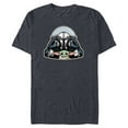 thumbnail image 1 of Star Wars The Mandalorian Season 3 N-1 Starfighter Grogu - Short Sleeve Blended T-Shirt for Adults - Customized-Navy Heather, 1 of 5