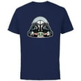 thumbnail image 1 of Star Wars The Mandalorian Season 3 N-1 Starfighter Grogu - Short Sleeve Cotton T-Shirt for Adults - Customized-Navy, 1 of 5