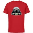 thumbnail image 1 of Star Wars The Mandalorian Season 3 N-1 Starfighter Grogu - Short Sleeve Cotton T-Shirt for Adults - Customized-Red, 1 of 5