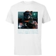 thumbnail image 1 of Star Wars The Mandalorian Season 3 Paz Vizsla Battles - Short Sleeve Cotton T-Shirt for Adults - Customized-White, 1 of 5